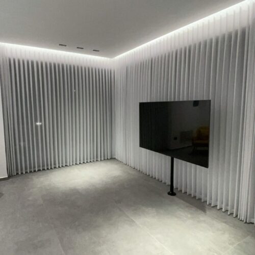 וילון בד קרפ